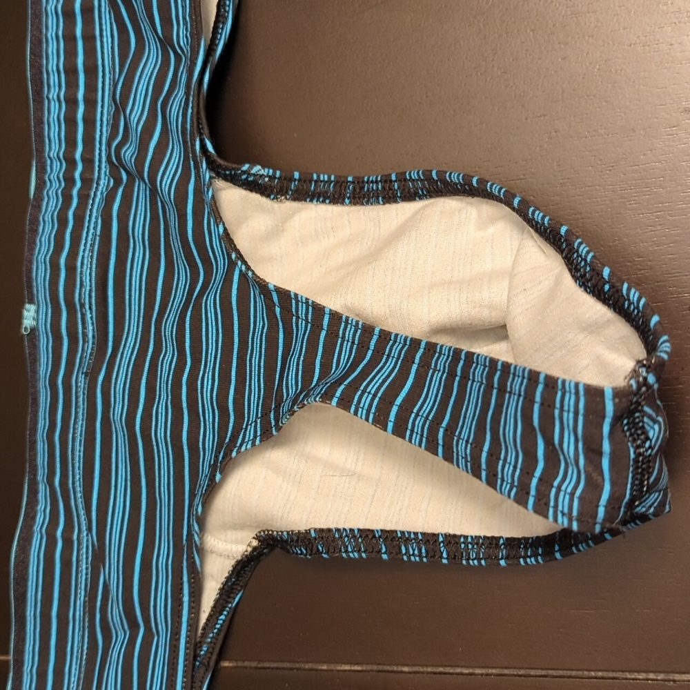 Jockey Teal and Black Striped Briefs - Picture 3 of 3